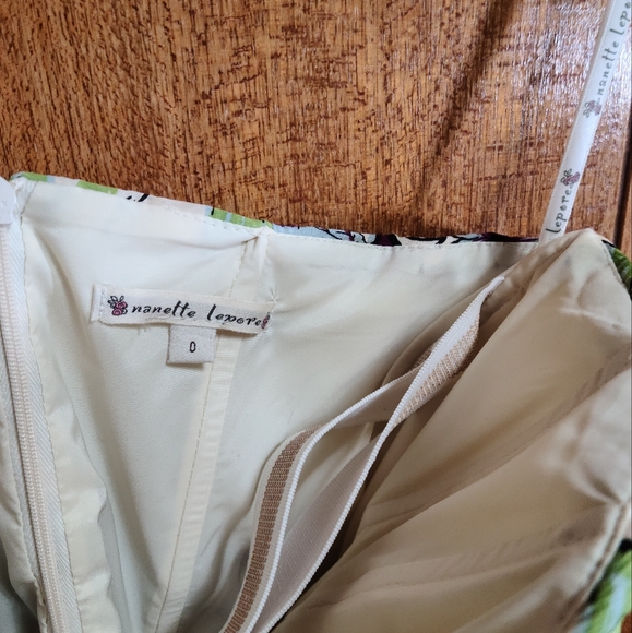 Nanette Lepore 100% silk floral strapless dress - Picture 4 of 4